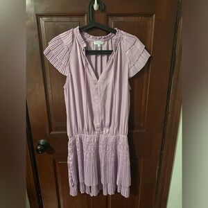 Current Air Anthropologie Ruffle Tiered Zoey Pleated Mini Dress Medium